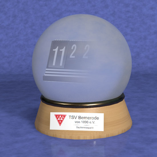 Sparten-Glaskugel beschlagen